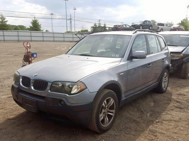 WBXPA93404WD01312 - 2004 BMW X3 3.0I GRAY photo 2