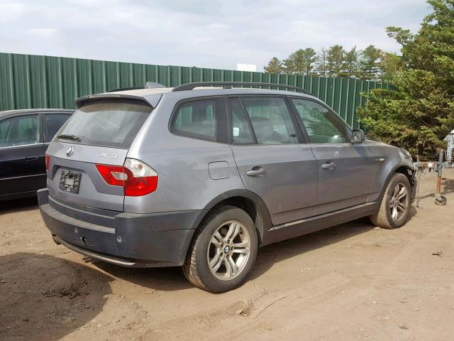 WBXPA93404WD01312 - 2004 BMW X3 3.0I GRAY photo 4