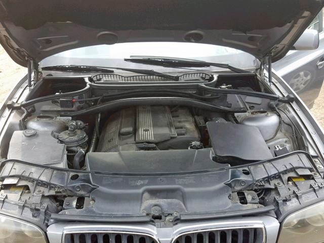 WBXPA93404WD01312 - 2004 BMW X3 3.0I GRAY photo 7