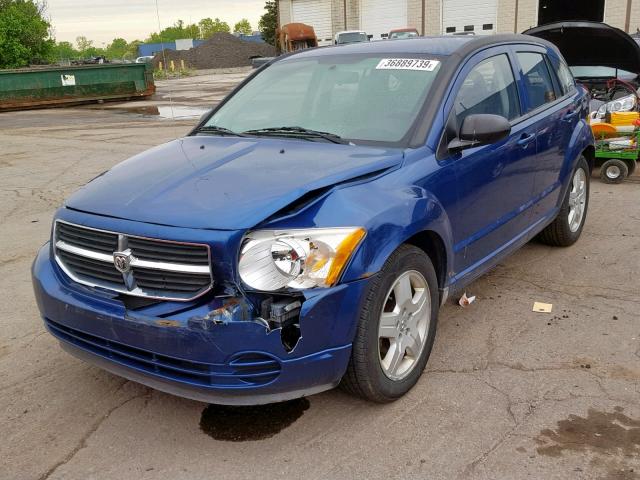 1B3HB48A89D202075 - 2009 DODGE CALIBER SX BLUE photo 2