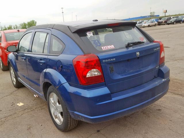 1B3HB48A89D202075 - 2009 DODGE CALIBER SX BLUE photo 3