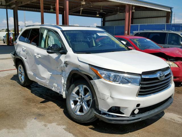 5TDYKRFH4GS144110 - 2016 TOYOTA HIGHLANDER WHITE photo 1