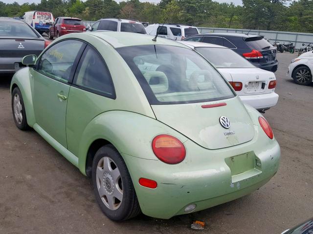3VWCC21C9YM410889 - 2000 VOLKSWAGEN NEW BEETLE მწვანე ფოტო 3