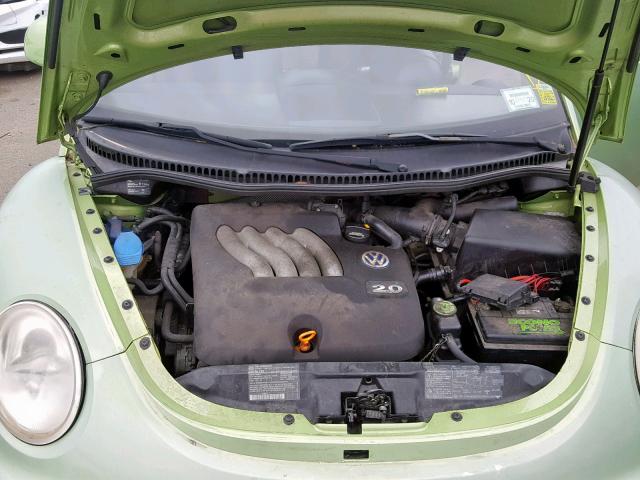 3VWCC21C9YM410889 - 2000 VOLKSWAGEN NEW BEETLE მწვანე ფოტო 7