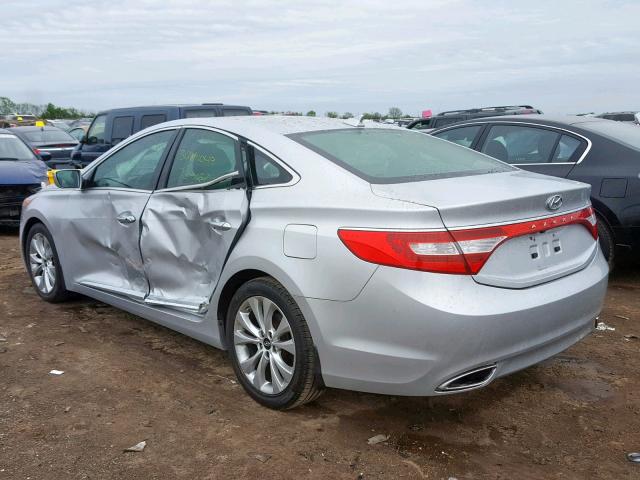 KMHFG4JGXCA160373 - 2012 HYUNDAI AZERA GLS SILVER photo 3