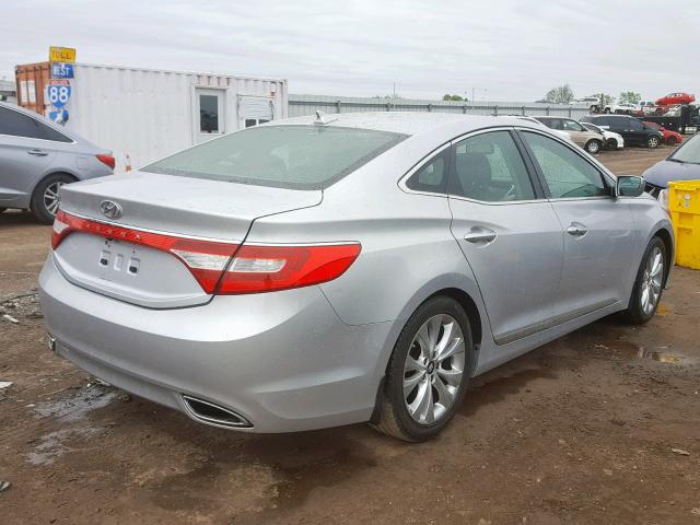 KMHFG4JGXCA160373 - 2012 HYUNDAI AZERA GLS SILVER photo 4