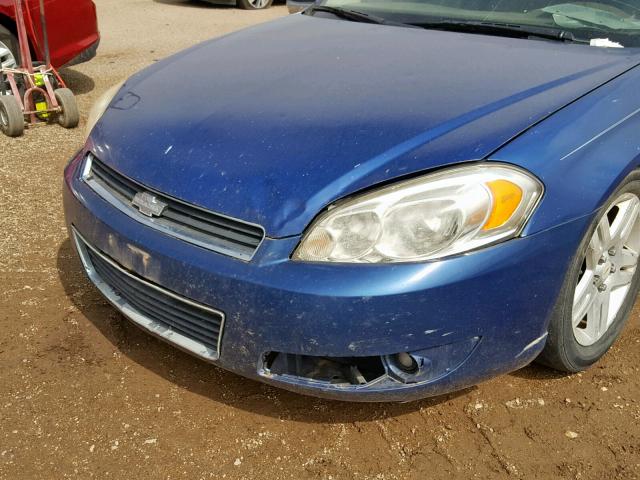 2G1WU581869133251 - 2006 CHEVROLET IMPALA LTZ BLUE photo 9