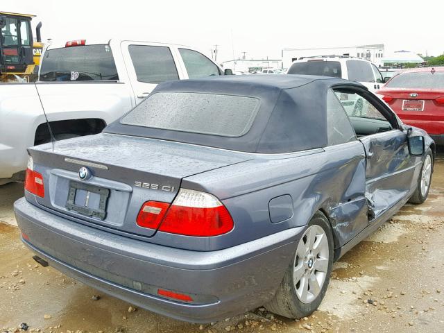 WBABW33475PL38465 - 2005 BMW 325 CI BLUE photo 4