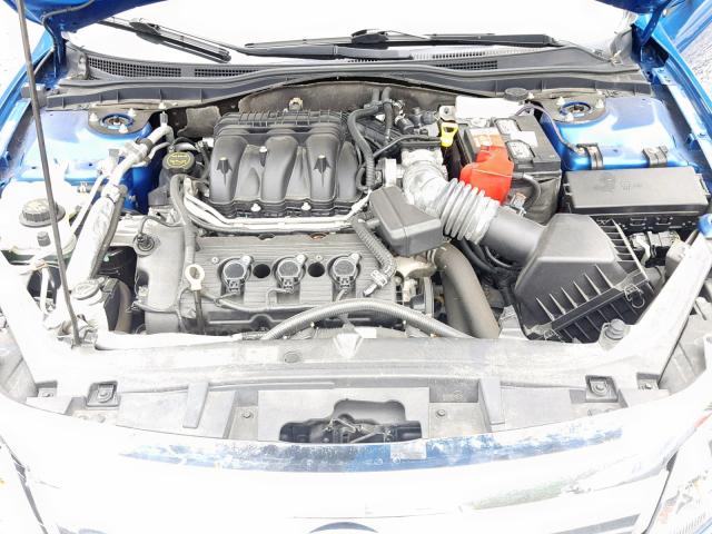 3FAHP0JG5BR328548 - 2011 FORD FUSION SEL BLUE photo 7