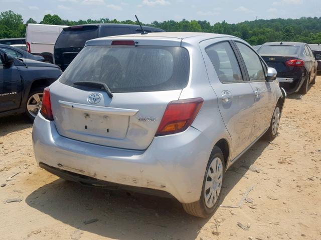 VNKKTUD37HA081507 - 2017 TOYOTA YARIS L SILVER photo 4