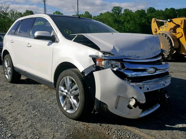 2FMDK3KC7CBA77211 - 2012 FORD EDGE LIMIT WHITE photo 1