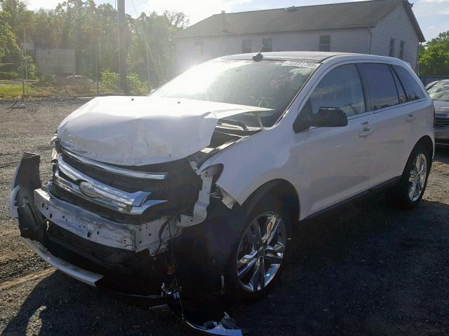 2FMDK3KC7CBA77211 - 2012 FORD EDGE LIMIT WHITE photo 2