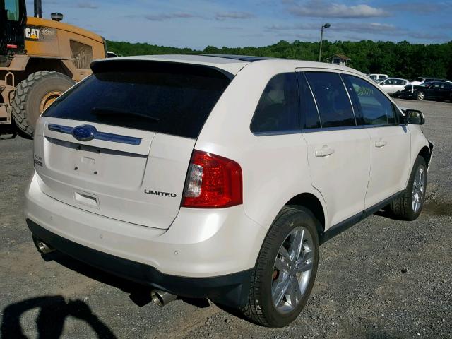 2FMDK3KC7CBA77211 - 2012 FORD EDGE LIMIT WHITE photo 4