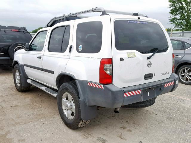 5N1ED28T54C605314 - 2004 NISSAN XTERRA XE WHITE photo 3