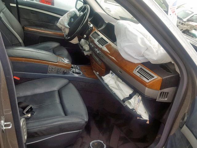 WBAHL83596DT02076 - 2006 BMW 750 I SILVER photo 5