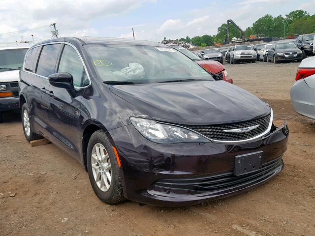 2C4RC1DG2HR654575 - 2017 CHRYSLER PACIFICA T BLACK photo 1