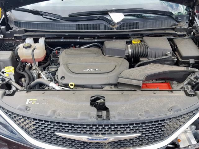 2C4RC1DG2HR654575 - 2017 CHRYSLER PACIFICA T BLACK photo 7