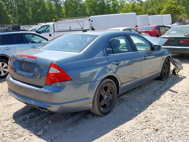 3FAHP0HA0BR176888 - 2011 FORD FUSION SE BLUE photo 4