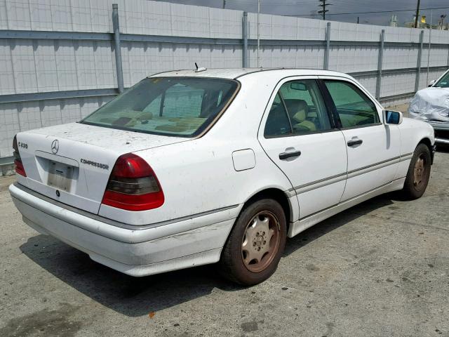 WDBHA24G0YA825057 - 2000 MERCEDES-BENZ C 230 WHITE photo 4