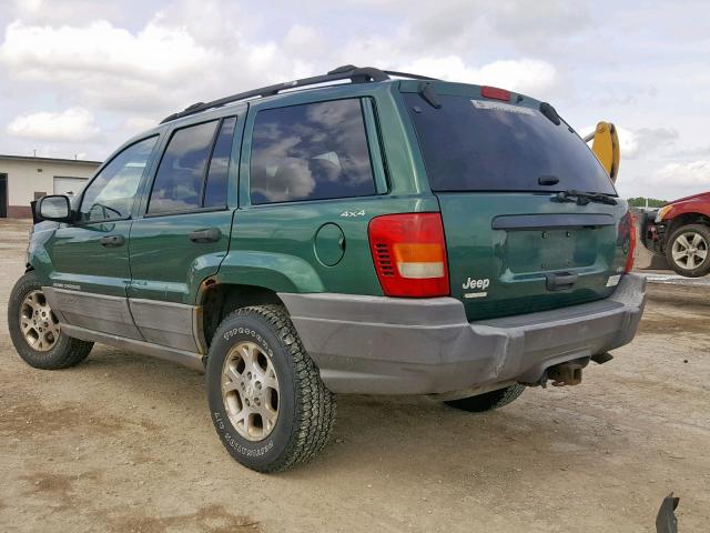 1J4GW58N1XC741660 - 1999 JEEP GRAND CHER GREEN photo 3