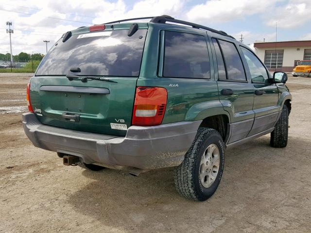 1J4GW58N1XC741660 - 1999 JEEP GRAND CHER GREEN photo 4