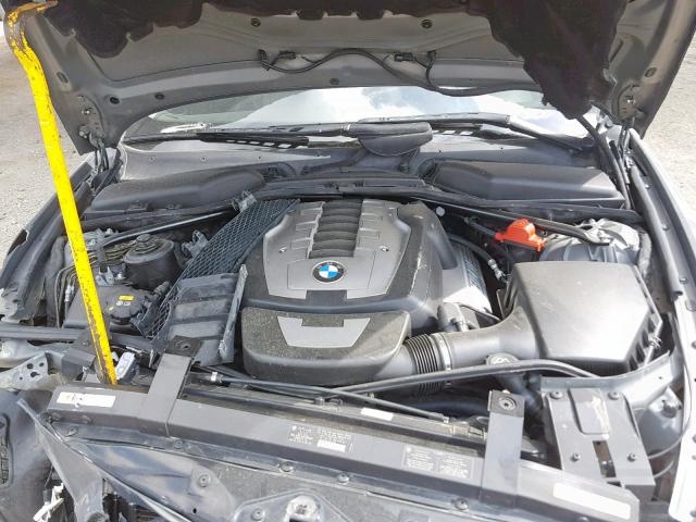 WBAEH134X6CR49529 - 2006 BMW 650 I GRAY photo 7