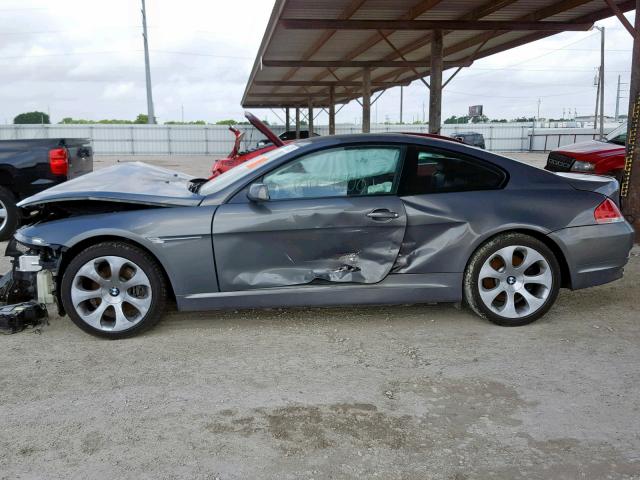 WBAEH134X6CR49529 - 2006 BMW 650 I GRAY photo 9