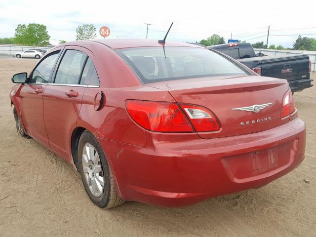 1C3CC4FB7AN223665 - 2010 CHRYSLER SEBRING TO RED photo 3