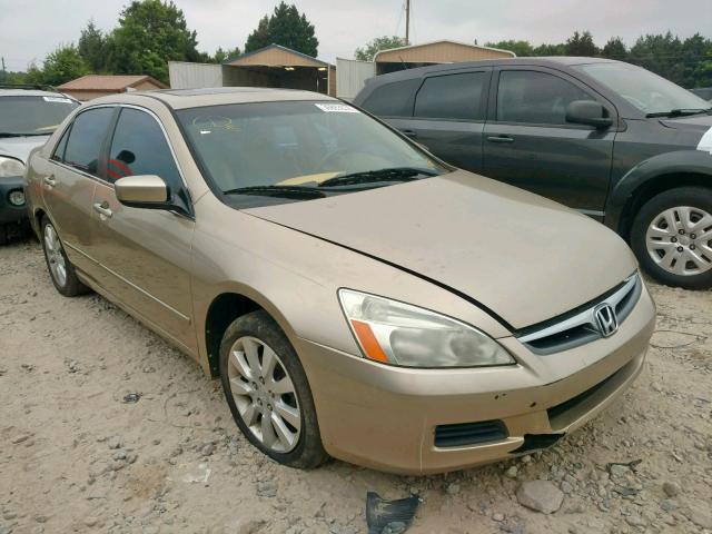 1HGCM66526A003753 - 2006 HONDA ACCORD EX GOLD photo 1