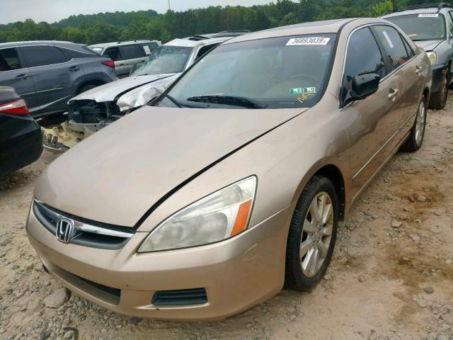 1HGCM66526A003753 - 2006 HONDA ACCORD EX GOLD photo 2