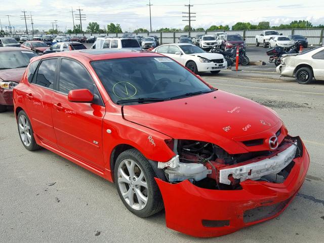 JM1BK343781810546 - 2008 MAZDA 3 HATCHBAC RED photo 1