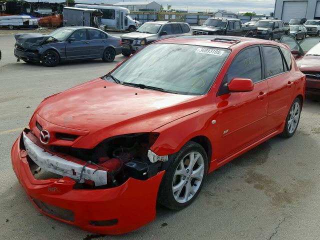 JM1BK343781810546 - 2008 MAZDA 3 HATCHBAC RED photo 2