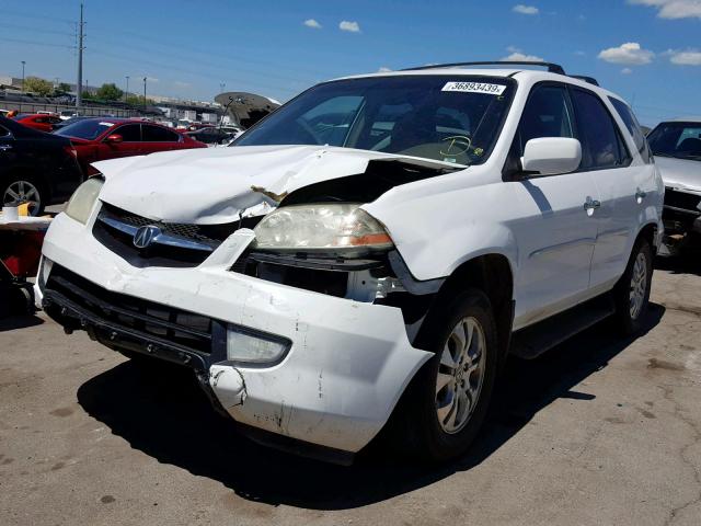 2HNYD187X3H504970 - 2003 ACURA MDX TOURIN WHITE photo 2