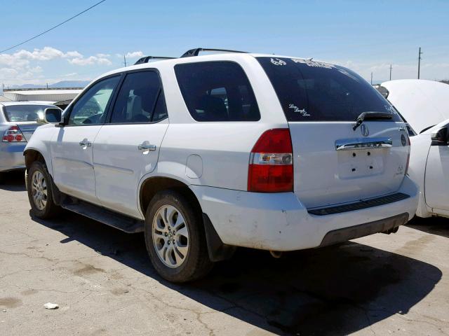 2HNYD187X3H504970 - 2003 ACURA MDX TOURIN WHITE photo 3