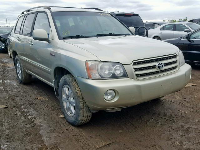 JTEHF21A420044747 - 2002 TOYOTA HIGHLANDER GOLD photo 1