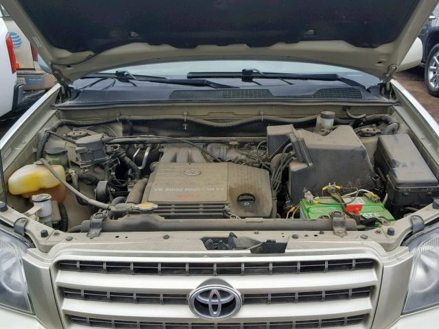 JTEHF21A420044747 - 2002 TOYOTA HIGHLANDER GOLD photo 7