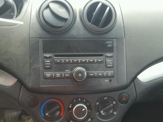 KL1TD6DE5BB229671 - 2011 CHEVROLET AVEO LS WHITE photo 10