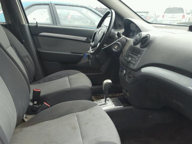 KL1TD6DE5BB229671 - 2011 CHEVROLET AVEO LS WHITE photo 5