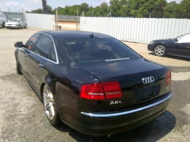 WAURVAFA9AN007142 - 2010 AUDI A8 QUATTRO BLACK photo 3