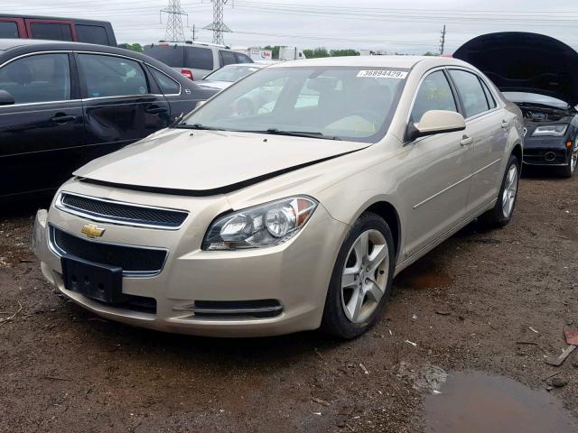 1G1ZH57B79F188944 - 2009 CHEVROLET MALIBU 1LT GOLD photo 2