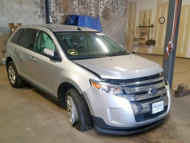 2FMDK4JC8DBA59650 - 2013 FORD EDGE SEL SILVER photo 1