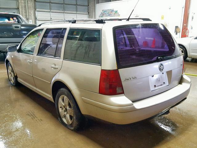 WVWSR61J64W142977 - 2004 VOLKSWAGEN JETTA GLS TAN photo 3