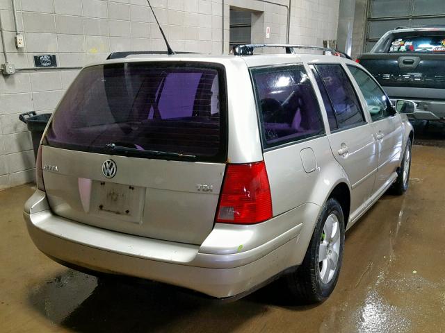 WVWSR61J64W142977 - 2004 VOLKSWAGEN JETTA GLS TAN photo 4