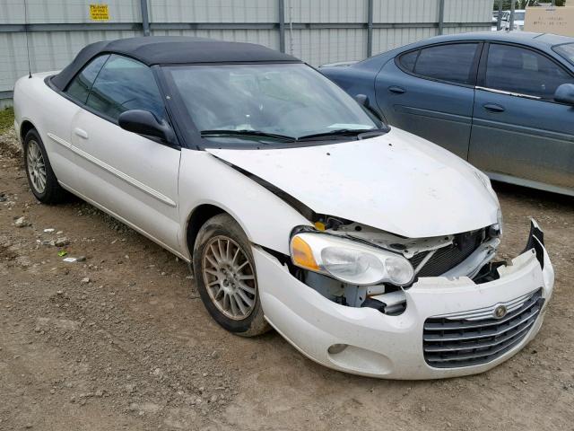 1C3EL55R44N269455 - 2004 CHRYSLER SEBRING LX WHITE photo 1