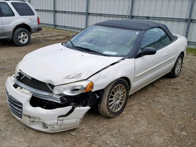 1C3EL55R44N269455 - 2004 CHRYSLER SEBRING LX WHITE photo 2