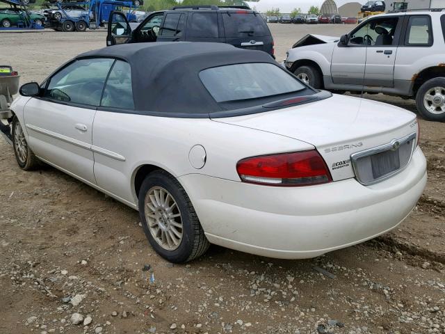 1C3EL55R44N269455 - 2004 CHRYSLER SEBRING LX WHITE photo 3