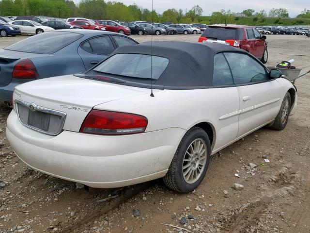 1C3EL55R44N269455 - 2004 CHRYSLER SEBRING LX WHITE photo 4