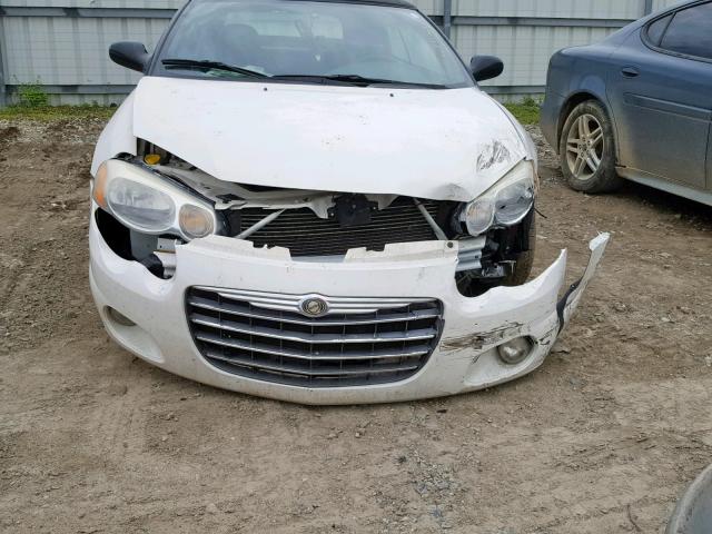 1C3EL55R44N269455 - 2004 CHRYSLER SEBRING LX WHITE photo 9