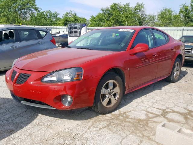 2G2WP552161249356 - 2006 PONTIAC GRAND PRIX RED photo 2