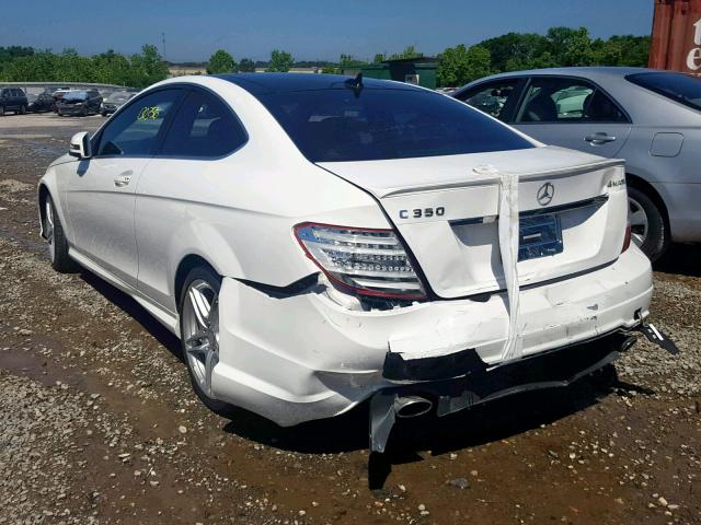 WDDGJ8JB6EG199845 - 2014 MERCEDES-BENZ C 350 4MAT WHITE photo 3